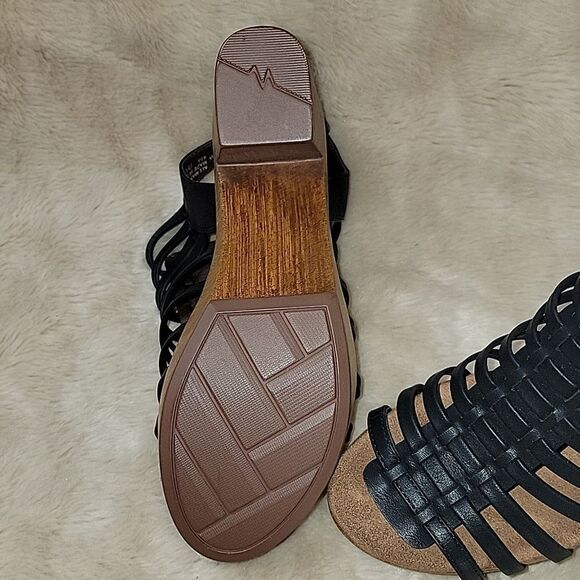 WHITE MOUNTAIN BLACK ASTONISH PLATFORM CLOG SANDALS, SIZE 7 - NEW - Picture 8 of 14